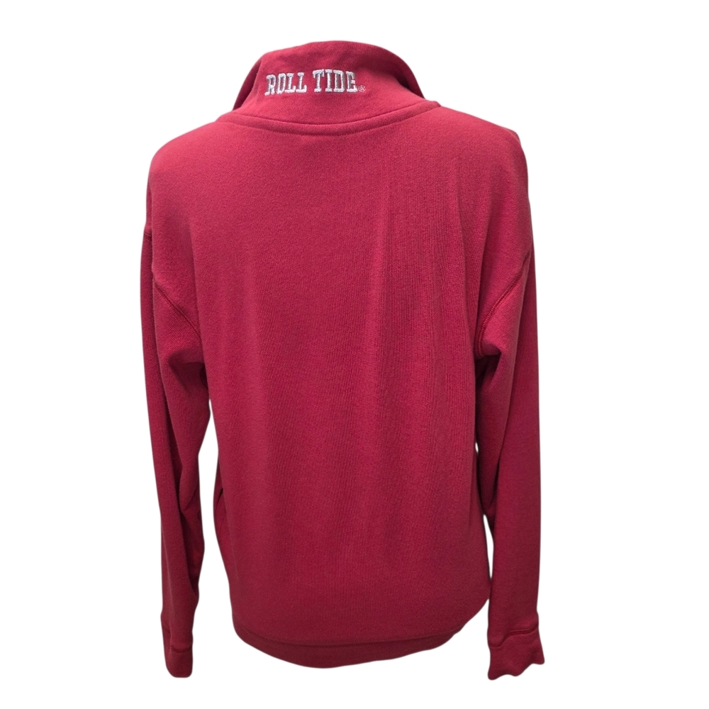 Victoria's Secret PINK Alabama Women's Red Quarter-Zip Sweatshirt Sz XS - Picture 6 of 9